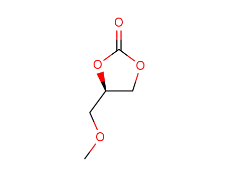 Molecular Structure of 185836-34-4 ((R)-(+)-4-(METHOXYMETHYL)-1,3-DIOXOLAN-2-ONE)