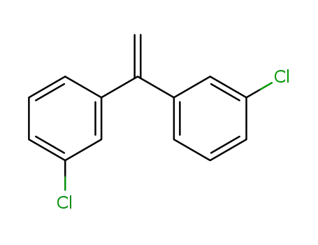 Molecular Structure of 10605-50-2 (Benzene, 1,1'-ethenylidenebis[3-chloro-)
