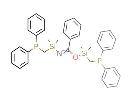Benzenecarboximidic acid,
N-[[(diphenylphosphino)methyl]dimethylsilyl]-,
[(diphenylphosphino)methyl]dimethylsilyl ester