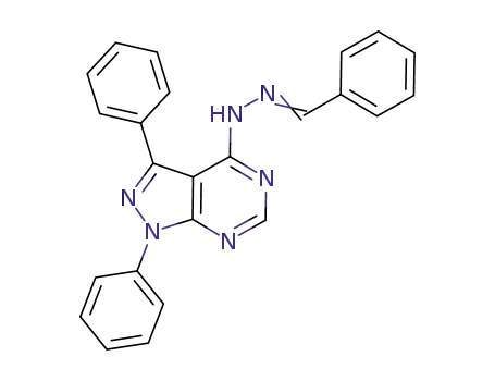 benzaldehyde N-(1,3-diphenylpyrazolo[3,4-d]pyrimidin-4-yl)hydrazone