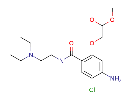 4-amino-5-chloro-N-[2-(diethylamino)ethyl]-2-(2,2-dimethoxyethoxy)benzamide
