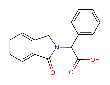 2-(3-oxo-1H-isoindol-2-yl)-2-phenylacetic acid