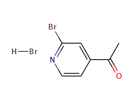 Molecular Structure of 918142-93-5 (1-(2-BROMOPYRIDIN-4-YL)ETHANONE HYDROBROMIDE)