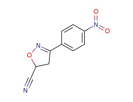 5-Isoxazolecarbonitrile, 4,5-dihydro-3-(4-nitrophenyl)-