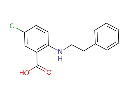 Molecular Structure of 1002965-80-1 (5-chloro-N-phenethylanthranilic acid)