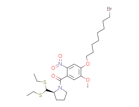 (2S)-N-[4-(8-bromooctyloxy)-5-methoxy-2-nitrobenzoyl]pyrrolidine-2-carboxaldehyde diethyl thioacetal