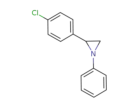 Molecular Structure of 64222-56-6 (Aziridine, 2-(4-chlorophenyl)-1-phenyl-)