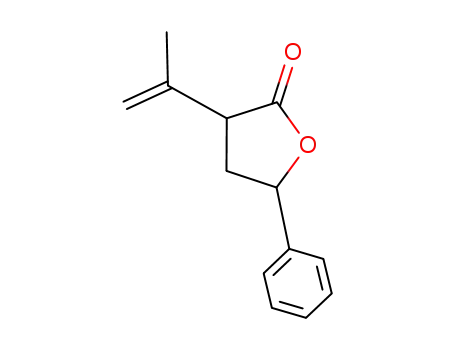 Molecular Structure of 62668-24-0 (2(3H)-Furanone, dihydro-3-(1-methylethenyl)-5-phenyl-)
