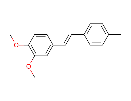 Molecular Structure of 24815-56-3 (Benzene, 1,2-dimethoxy-4-[(1E)-2-(4-methylphenyl)ethenyl]-)