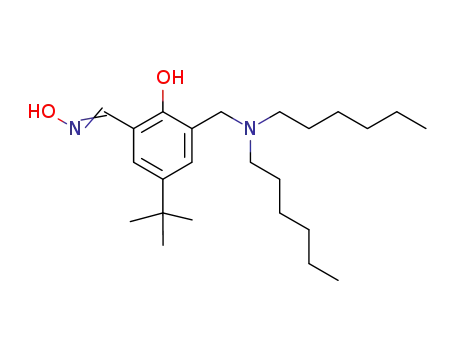 5-tert-butyl-3-dihexylaminomethyl-2-hydroxybenzaldehyde oxime