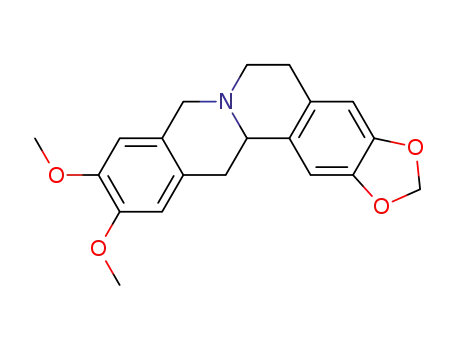 6H-Benzo[g]-1,3-benzodioxolo[5,6-a]quinolizine,5,8,13,13a-tetrahydro-10,11-dimethoxy- 