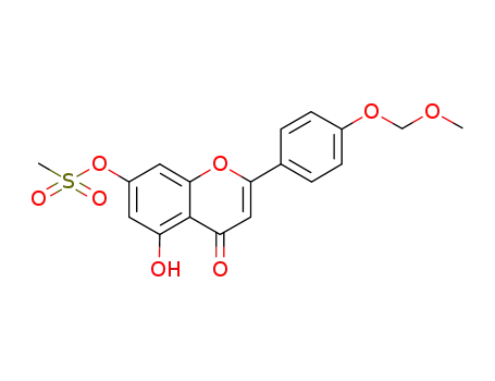 7-O-mesyl-4'-O-methoxymethylapigenin