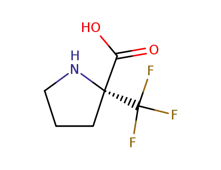 Molecular Structure of 921224-82-0 (2-(Trifluoromethyl)-D-proline)