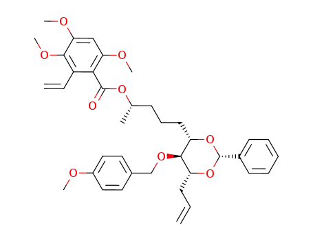 (S)-5-((2S,4S,5S,6R)-6-allyl-5-(4-methoxybenzyloxy)-2-phenyl-1,3-dioxan-4-yl)pentan-2-yl 3,4,6-trimethoxy-2-vinylbenzoate