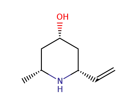 (-)-(2R,4S,6R)-2-methyl-6-vinylpiperidin-4-ol