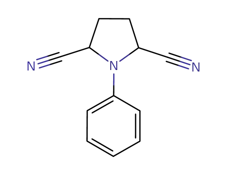 Molecular Structure of 1190129-82-8 (1-phenyl-2,5-Pyrrolidinedicarbonitrile)
