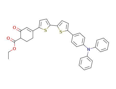 Ethyl 4-(5'-(4-(diphenylaMino)phenyl)-[2,2'-bithiophen]-5-yl)-2-oxocyclohex-3-enecarboxylate