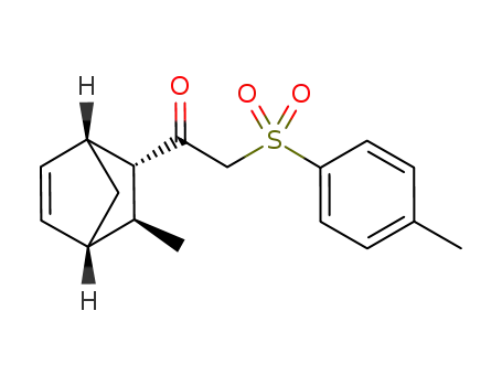 Molecular Structure of 503570-55-6 ((+)-1-((1R,2R,3S,4S)-3-methylbicyclo[2.2.1]hept-5-en-2-yl)-2-tosylethanone)