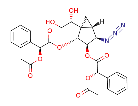 (1R,2R,3R,4R,5S)-4-azido-1-[(1R)-1,2-dihydroxyethyl]bicyclo[3.1.0]hexane-2,3-diyl (2S,2'S)-bis[(acetoxy)(phenyl)ethanoate]
