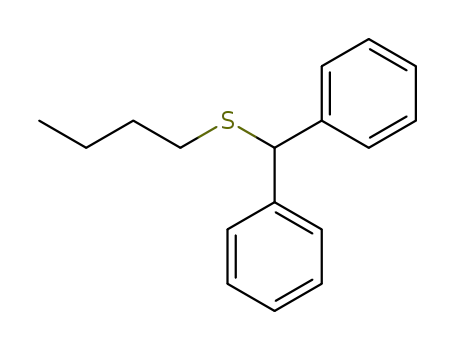 Benzene, 1,1'-[(butylthio)methylene]bis-