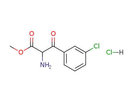 Molecular Structure of 93103-01-6 (Phenylalanine, 3-chloro-b-oxo-, methyl ester, hydrochloride)