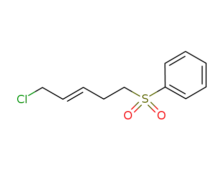 Molecular Structure of 1187312-40-8 ((E)-1-chloro-5-(phenylsulfonyl)pent-2-ene)