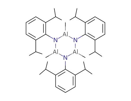 Molecular Structure of 117960-70-0 (tris[μ-[2,6-bis(1-methylethyl)benzenaminato]]trimethyltricycloaluminum)