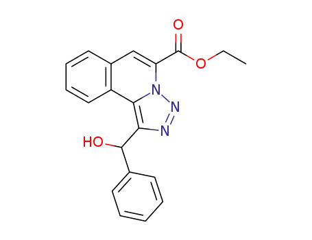 ethyl 1-(hydroxy(phenyl)methyl)-[1,2,3]triazolo[5,1-a]isoquinoline-5-carboxylate