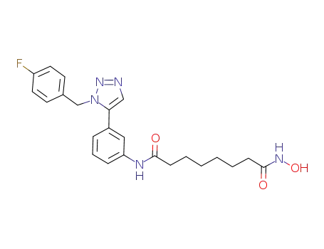 octanedioic acid {3-[3-(4-fluorobenzyl)-3H-[1,2,3]triazol-4-yl]phenyl}amide hydroxyamide