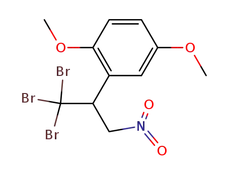 Molecular Structure of 1133892-33-7 (2-(1,1,1-tribromo-3-nitropropan-2-yl)-1,4-dimethoxybenzene)