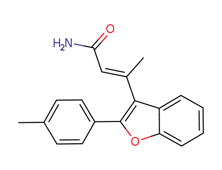 (E)-3-(2-p-tolylbenzofuran-3-yl)but-2-enamide