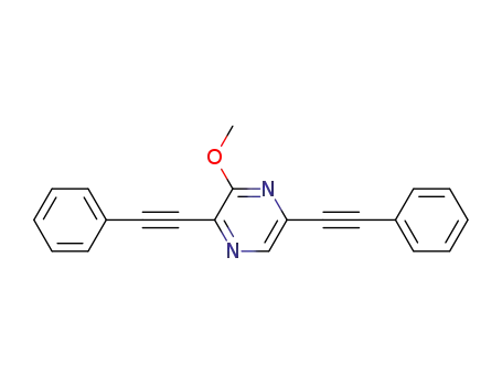 3-methoxy-2,5-bis(2-phenylethynyl)pyrazine