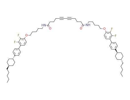 5,7-dodecadiyne-1,12-dioyl-bis[N-5-[2,3-difluoro-4-[4-(trans-4-pentylcyclohexyl)phenyl]phenyloxy]pentyl]amide