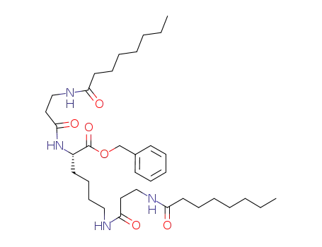 Nα-Nε-bis[3-(N-octanoyl)aminopropanoyl]-L-lysine benzyl ester