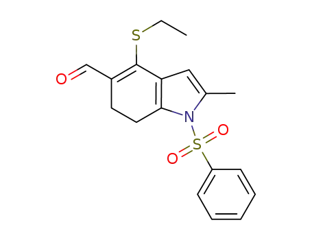 4-(ethylsulfanyl)-2-methyl-1-(phenylsulfonyl)-6,7-dihydro-1H-indole-5-carbaldehyde