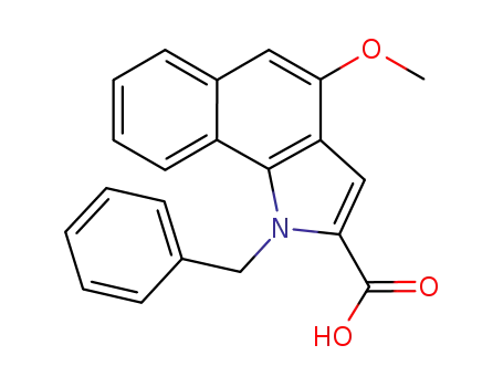 1-benzyl-2-carboxylic acid-4-methoxy-6,7-benzoindole