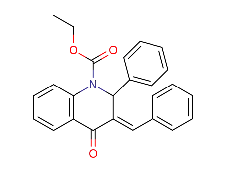 ethyl (E)-3-benzylidene-3,4-dihydro-4-oxo-2-phenylquinoline-1(2H)-carboxylate