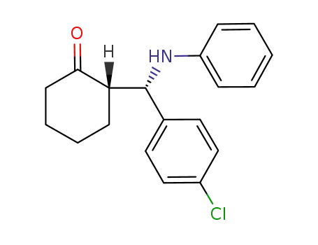 (2S,1’S)-2-[(4-chlorophenyl)(phenylamino)methyl]cyclohexanone