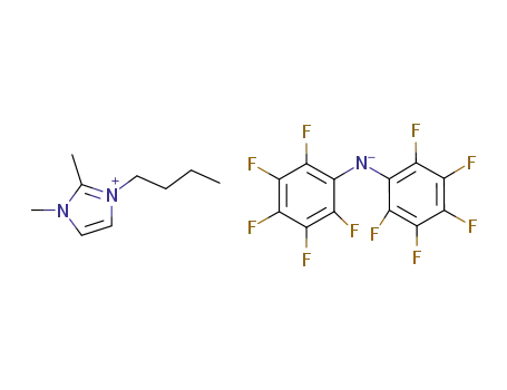 Molecular Structure of 958028-50-7 ([1-methyl-3-butyl-2-methylenimidazoline][bis(2,3,4,5,6-pentafluorophenyl)amine])