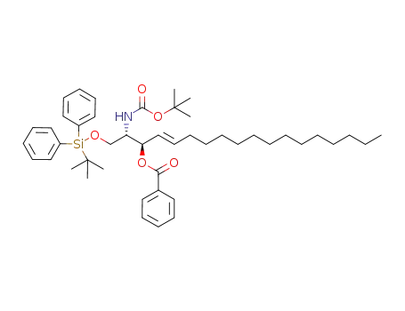 (2S,3R,E)-3-O-benzoyl-2-(tert-butoxycarbonyl)amido-1-(tert-butyldiphenylsilyloxy)-4-octadecene-1,3-diol