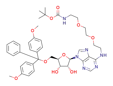5'-O-(4,4'-dimethoxytrityl)-N<sub>6</sub>-(3,6-dioxa-8-N'-BOC-aminooctyl)adenosine