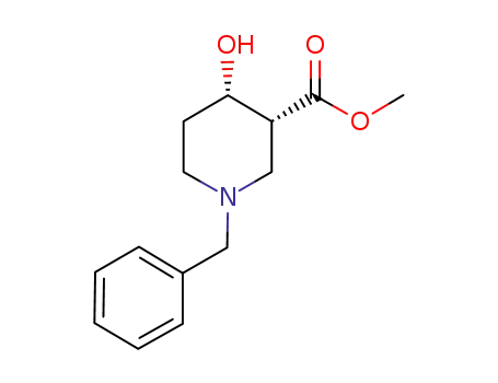 (+)-methyl (3R,4S)-1-benzyl-4-hydroxypiperidine-3-carboxylate