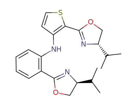 [2-((4S)-4-isopropyl-4,5-dihydrooxazol-2-yl)-phenyl][2-((4S)-4-isopropyl-4,5-dihydrooxazol-2-yl)-thiophene-3-yl]amine