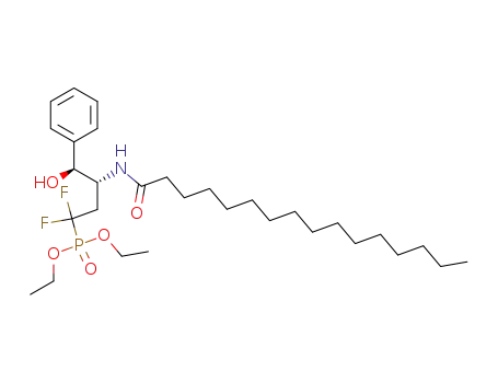 diethyl (3R,4S)-1,1-difluoro-4-hydroxy-3-([pentadecylcarbonyl]amino)-4-phenylbutylphosphonate