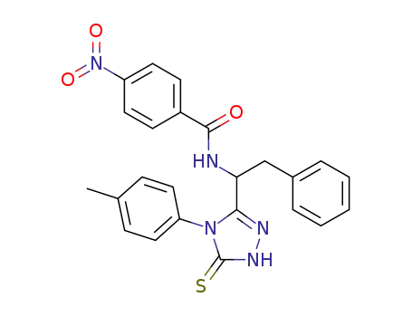 5-[1-(p-nitrobenzoylamino)-2-phenylethyl]-3-thio-4-(p-tolyl)-1,2,4-triazole