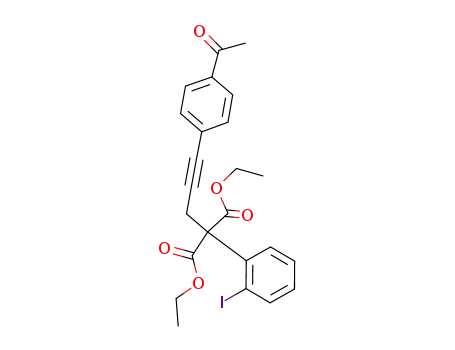 diethyl 2-[3-(4-acetylphenyl)prop-2-ynyl]-2-(2-iodophenyl)malonate