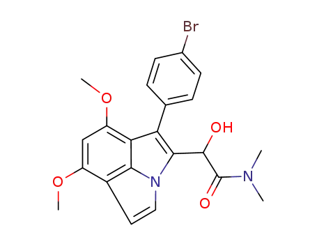 N,N-dimethyl 2-{1-(4'-bromophenyl)-6,8-dimethoxy-pyrrolo[3,2,1-hi]indol-2-yl}-2-hydroxyacetamide