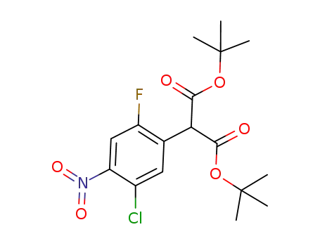 di(tert-butyl) (5-chloro-2-fluoro-4-nitrophenyl)malonate