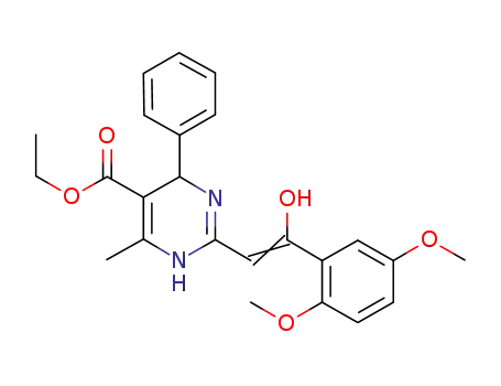 5-ethoxycarbonyl-6-methyl-4-phenyl-2-(2-hydroxy-2-(2,5-dimethoxyphenyl)vinyl)-1,4-dihydropyrimidine