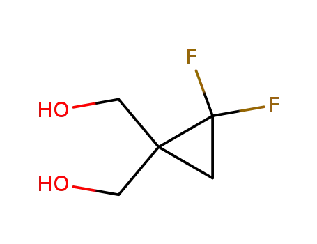 Molecular Structure of 228580-15-2 (1,1-Cyclopropanedimethanol, 2,2-difluoro-)